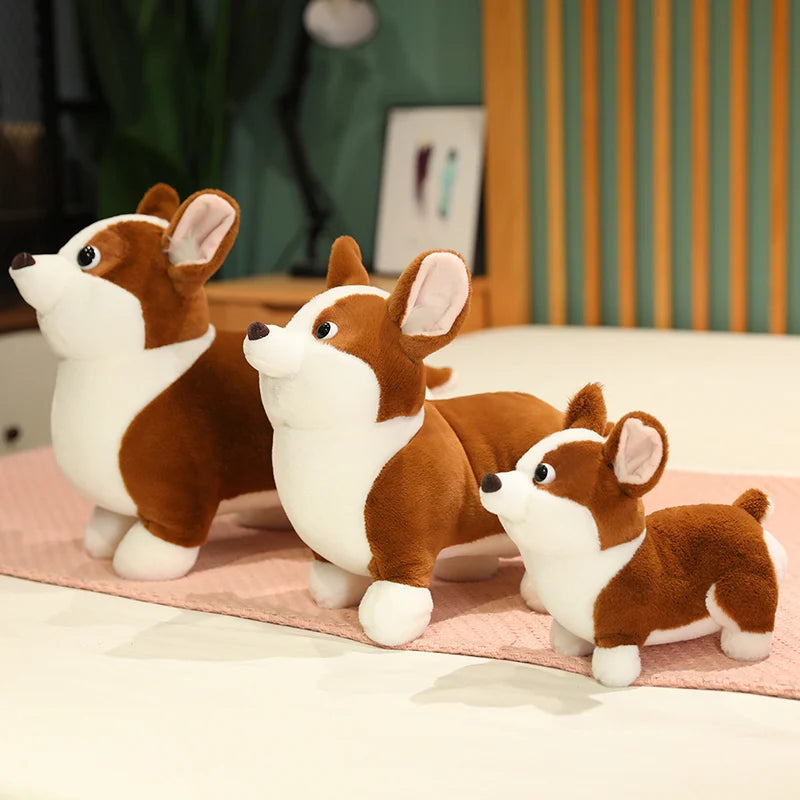 Kawaii Corgi Dog Plush Stuffed Toy | Cotton | 3 Sizes 23–45cm