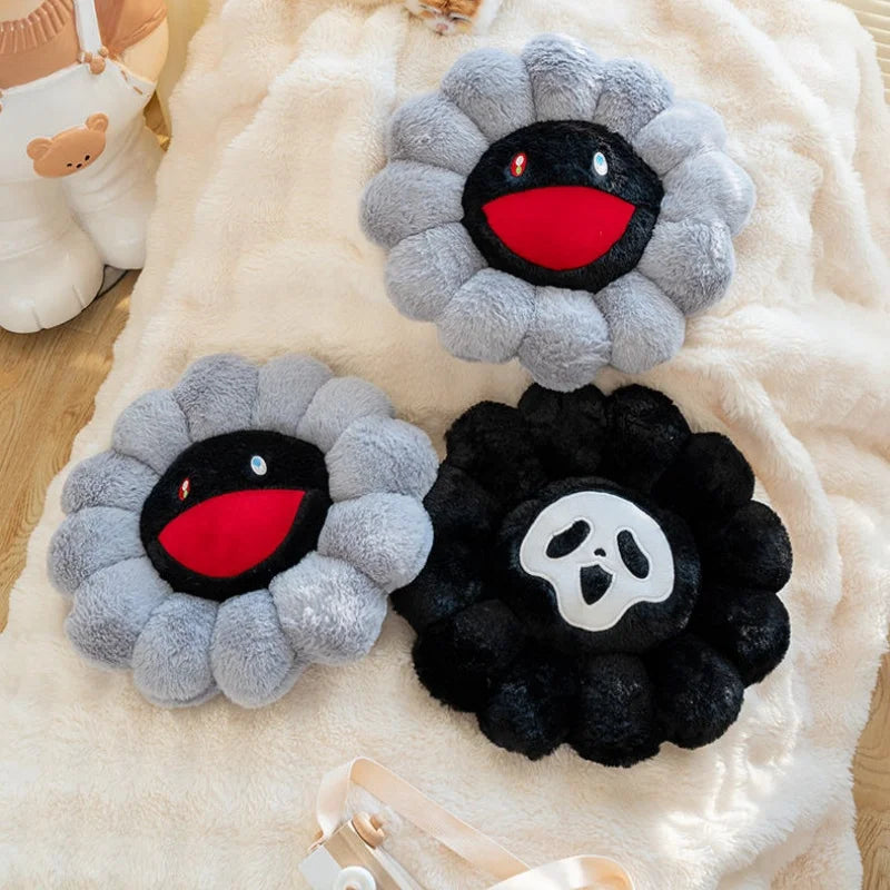 Floral Plush Cushion Pillow | PP Cotton Fill | 3 Designs | 40×40cm