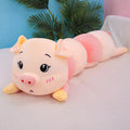 Kawaii Caterpillar Pig Body Pillow Plush | Segmented Pink Body | Heart Nose | 2 Expression Styles | 3 Sizes: 80, 100 & 130cm