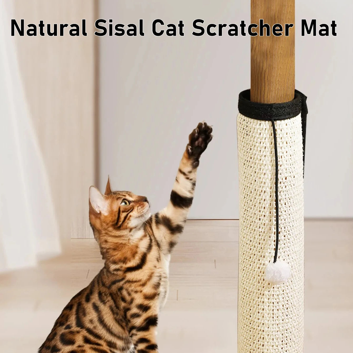 Natural Sisal Cat Scratcher Mat | Furniture Protector & Claw Grinder