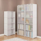 Dustproof Wardrobe Storage Rack with Curtain – 5 or 6 Layer, Single or Double Width