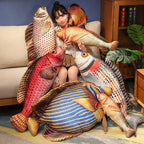 Photorealistic Marine Fish Plush Cushion | 6 Fish Species Styles | Printed Scale Detail | Flat Cushion Format | 4 Sizes: 50–110cm