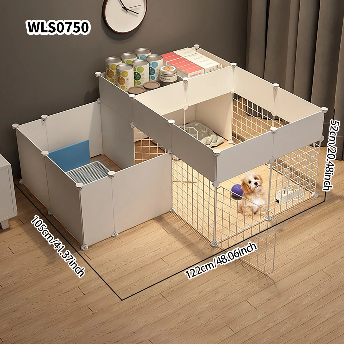 Indoor Pet Fence & Playpen – Modular Dog Gate & Barrier for Small & Medium Dogs