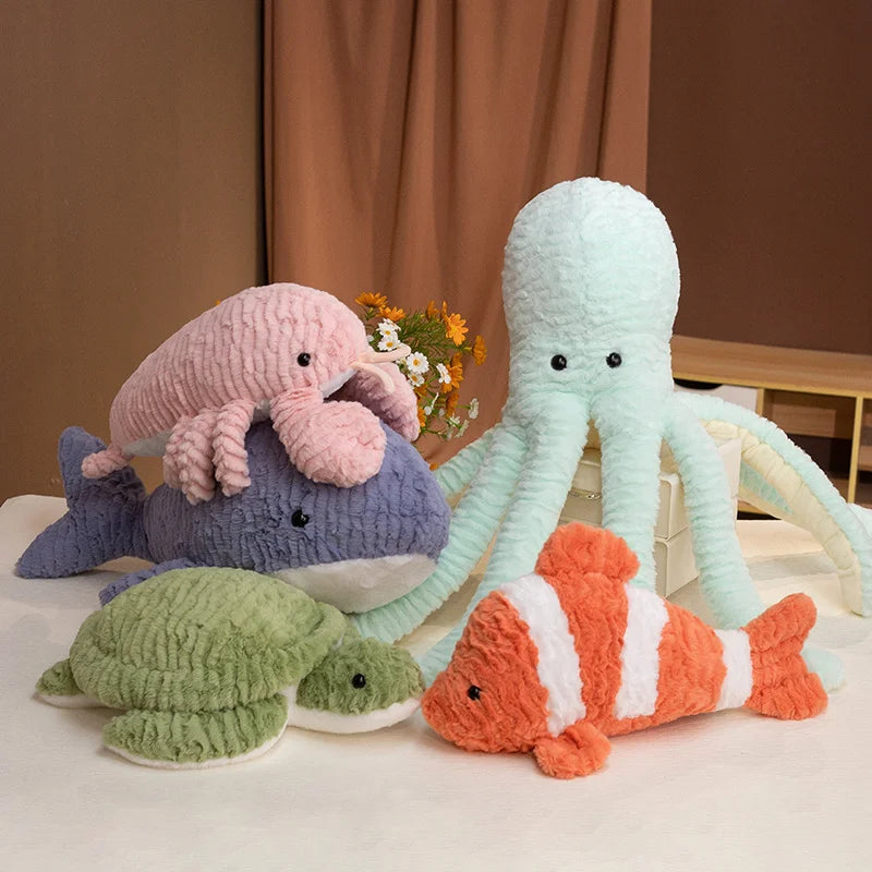 Sea Life Plush Pillow, 5 Styles, 40–50cm | BHH Living