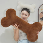 Bone-Shaped Plush – Fluffy Pillow or Mini Pendant