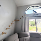 Wall-Mounted Cat Climbing Shelves – Modular Steps, Hammock, Scratching Posts & Shelves