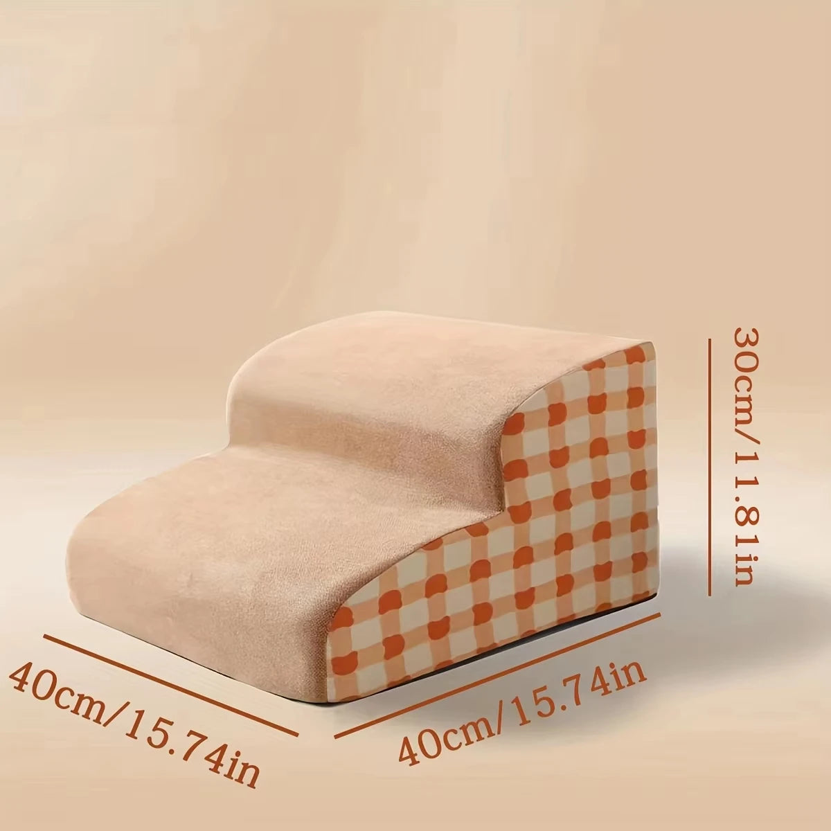 High-Density Foam Pet Stairs – Non-Slip, 2, 3 or 4 Steps for Dogs & Cats